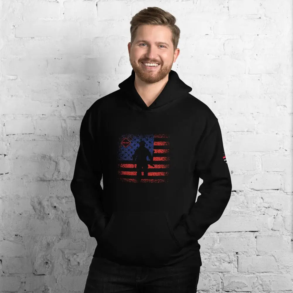 Flag Firefighter Unisex Hoodie - Chief Miller Apparel