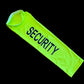 Fluorescent yellow security armband for first responders, firefighters, and police safety