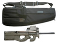 FN P90 submachine gun with carrying case from Assault Systems Cases for optimal protection