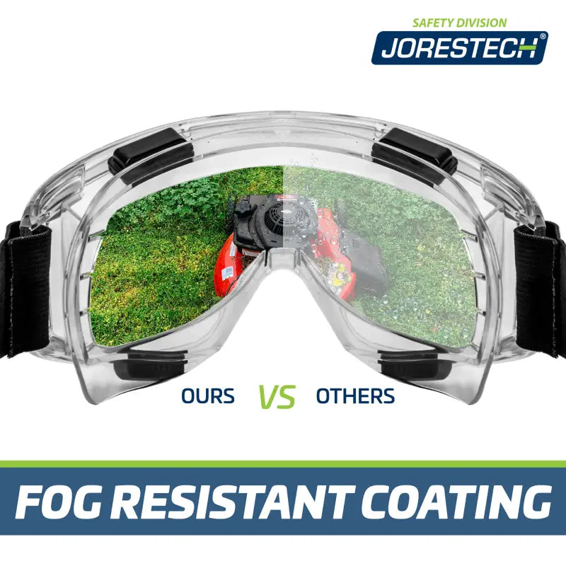 Fog-resistant Anti-Fog Ventilated Safety Goggles meeting ANSI Z87+ standards