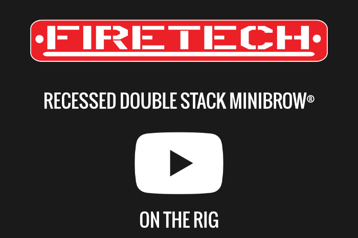 FireTech Recessed 36 LED Double Stack MiniBrow Scene Light