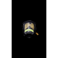 Full-face respirator mask with visor and filter for IdentiFire™ Facepiece Nameplate