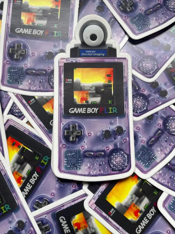 Holographic sticker of Game Boy Color design for GameBoy Thermal by first responders