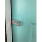 Metal door handle on turquoise with Gap GOAT System Mini Forcible Entry Wedge