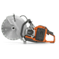 Gas-powered concrete cutting saw with circular diamond blade for Husqvarna K 1 PACE Rescue Power Cutter