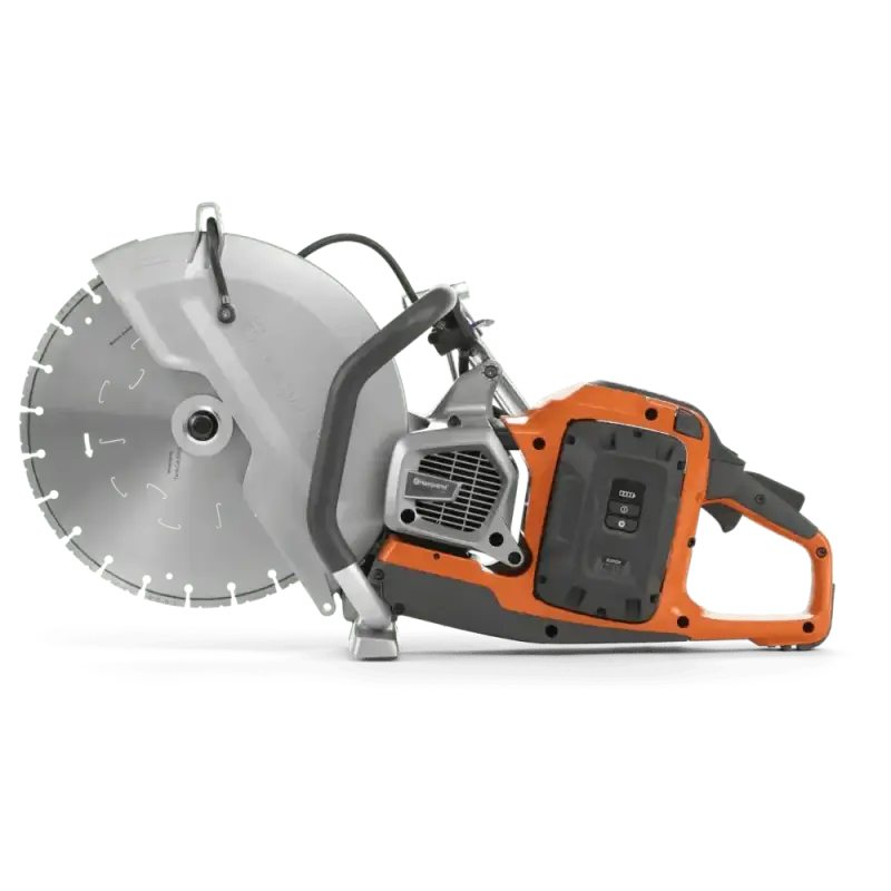 Gas-powered concrete cutting saw with circular diamond blade for Husqvarna K 1 PACE Rescue Power Cutter