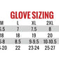 Glove sizing chart for Hot Leathers GVM2002 Uni-Sex Black Textile Mechanic Gloves