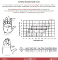 Glove sizing guide for MFA83 Structural Gloves - Wristlet, showing structural gloves fit
