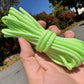 Neon green Glow Dacron® paracord rope bundle for emergency pack with enhanced resistance