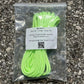 Neon green shoelaces in a clear bag from Glow Dacron® emergency pack with enhanced resistance