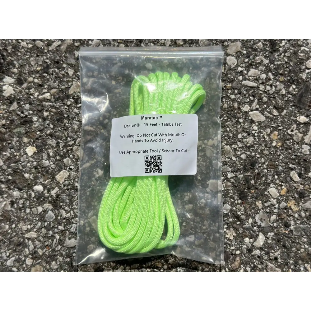 Chief Miller Cordage Glow Dacron® - 15 Feet / 155lbs Test - Emergency Pack! Apparel