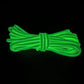 Neon green Glow Dacron® rope bundle, 15 feet, 155lbs test for emergency pack use