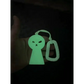 Glow-in-the-dark ghost keychain for Williams Wedge, perfect for first responders