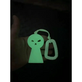 Glow-in-the-dark ghost keychain for Williams Wedge, perfect for first responders