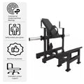 SFE Commercial Plate Loaded Hip Thrust Glute Machine for effective glute workouts