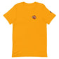 Gold Engine 19 Short-Sleeve Unisex T-Shirt with emblem, perfect for heather prism lilac lovers