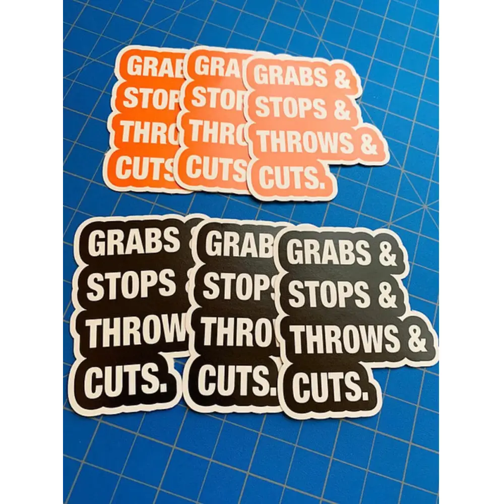 Grabs & Stops & Throws & Cuts. - Chief Miller Apparel