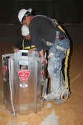 Grain Entrapment Rescue System demonstration with protective equipment and Great Wall Panels