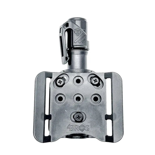 Gray adjustable belt attachment for Cloud Defensive MCH-HC flashlight carrier