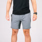 Gray athletic Carrier Shorts Mk.II with concealed carry design from Arrowhead Tactical Apparel