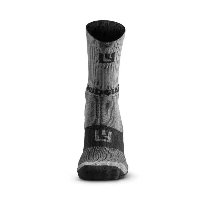 Gray Performance Hiking Trekking Sock with Black Accents for MudGear Hiking