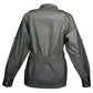 Gray Safari Jacket for Women with two buttoned flaps and functional Swiss tabs