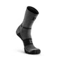 Gray and black Performance Hiking Trekking Sock with ribbed design for mudgear hiking