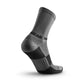 Gray and black Performance Hiking Trekking Sock with ribbed texture and arch support