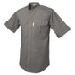 Gray Adventure Safari Shirt for Men with short sleeves and two chest pockets to carry essentials