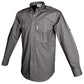 Gray Trail Shirt for Men with Chest Pockets and Long Sleeves for First Responders