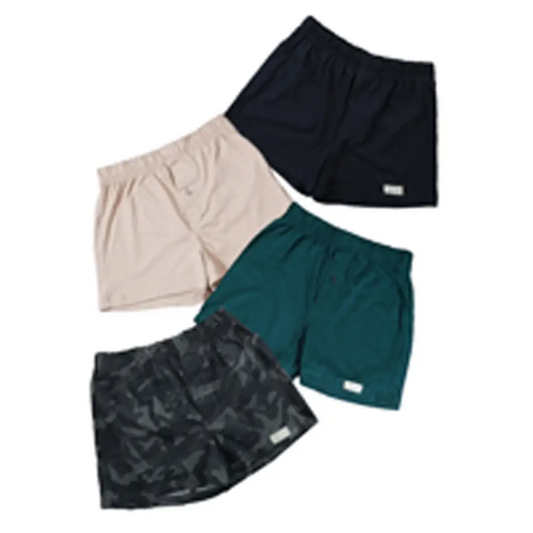 Gray Camo Boxer Shorts 4 Pack for Men - Chief Miller Apparel