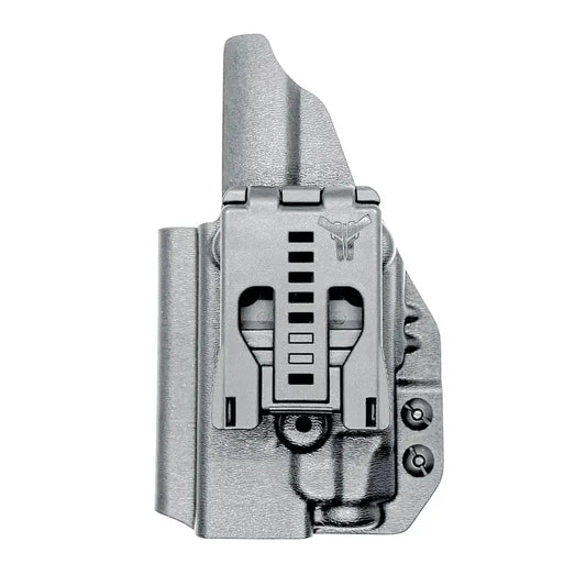 Gray gun holster with magazine pouch for Glock 19 and Streamlight TLR-7 by Four Brothers Holsters