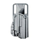 Gray gun holster for Glock 43X with light mounted, ideal for first responders