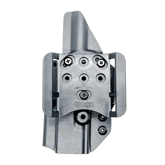 Gray Glock 19 OWB Holster with magazine pouch for easy quick draw and carry