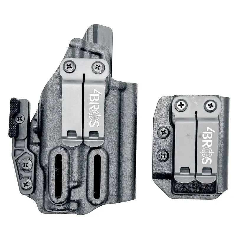 Gray gun holster and magazine carrier for Sig P365XL Brothers Holsters IWB setup