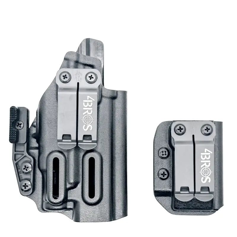 Gray gun holster and magazine carrier for Sig P365-FUSE by Four Brothers Holsters