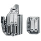 Gray gun holster and magazine carrier for Sig P365-XMACRO inside waistband by Four Brothers
