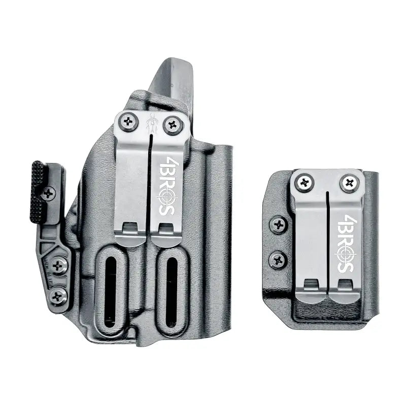 Gray gun holster and magazine carrier for Sig P365-XMACRO by Four Brothers Holsters