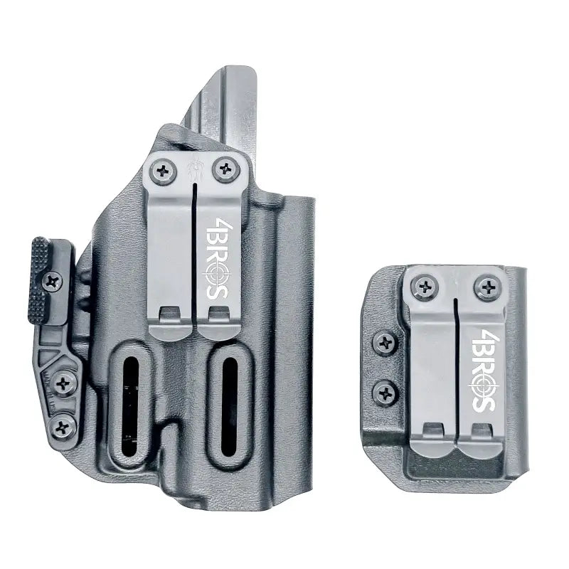 Gray gun holsters for Glock 43X & 48 MOS TLR-7 Sub Inside Waistband by Four Brothers Holsters