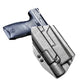 Gray Multimount Holster X300-U A/B with black semi-automatic pistol and suppressor height sights