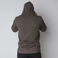 Gray durable concealment hoodie with hand pocket and smooth draws for outdoor wear