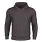 Gray hooded sweatshirt featuring a durable hoodie, hand pocket, and smooth draws