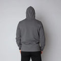 Gray Durable Concealment Hoodie with Hand Pocket and Smooth Draws for Comfort