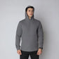 Gray Durable Concealment Hoodie with Hand Pocket and Smooth Draws for Comfort