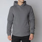 Gray hooded sweatshirt from Durable Concealment Hoodie with hand pocket and smooth draws