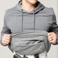 Gray hoodie with kangaroo hand pocket from Standoff Concealment Hoodie Mk.II, ideal for concealment
