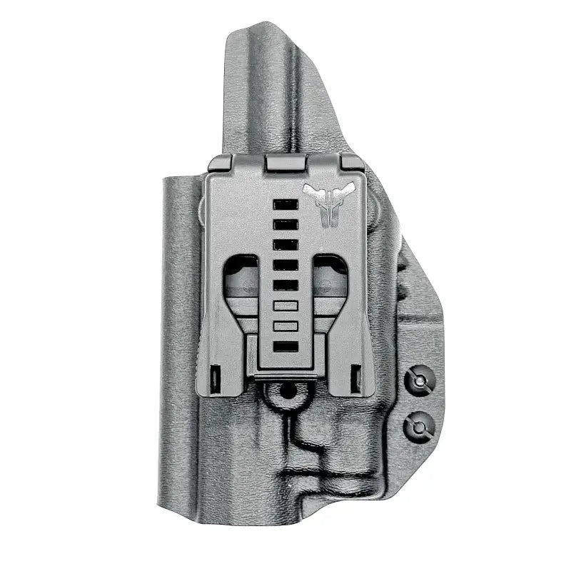 Gray Kydex P365-FUSE holster with adjustable belt clip for Sig Sauer TLR-7 light mounted