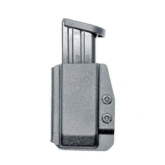 Gray Kydex P320 XTEN IWB Magazine Holster with secure magazine retention