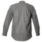 Gray long-sleeved Shooter Shirt for Men inspired by African big game and safari style