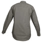 Gray long-sleeved button-up safari trail shirt for women, ideal essential outdoor gear